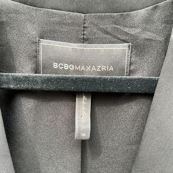 BCBGMaxAzria Black Collarless 1 Button Blazer XS - Picture 5 of 14
